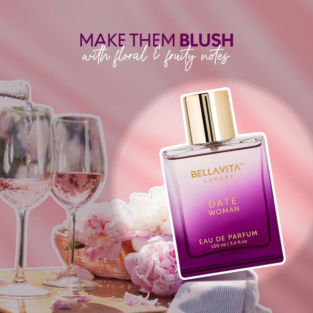 Bella Vita Luxury Date perfume image shows red-fruit note adding juicy brightness