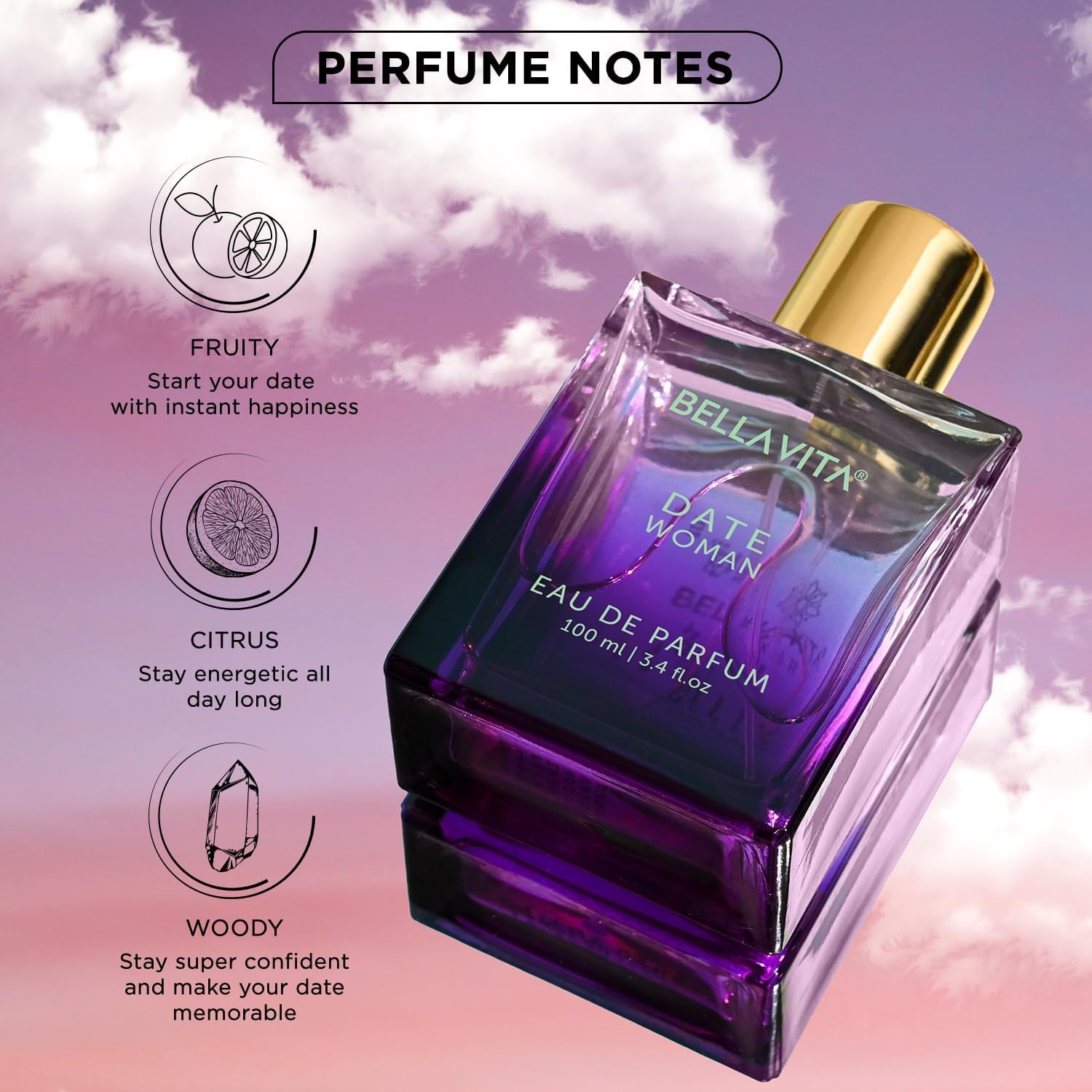 Bella Vita Luxury Date moss-earthy base hints at lasting depth