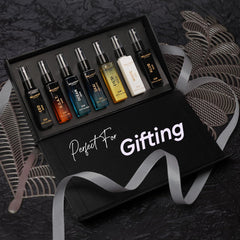 BellaVita Luxury Discovery Set showcases bergamot, oud, patchouli notes.