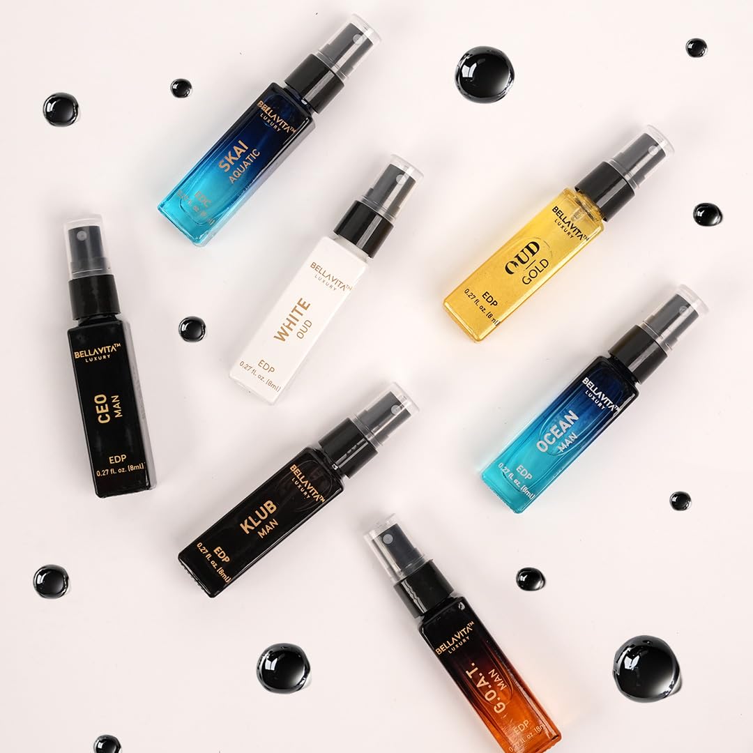 BellaVita Luxury Oud & Patchouli mini set for travel-ready luxury.