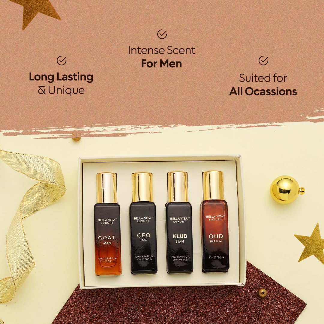 Bella Vita Luxury gift set packaging closeup emphasizes premium gift-ready presentation.