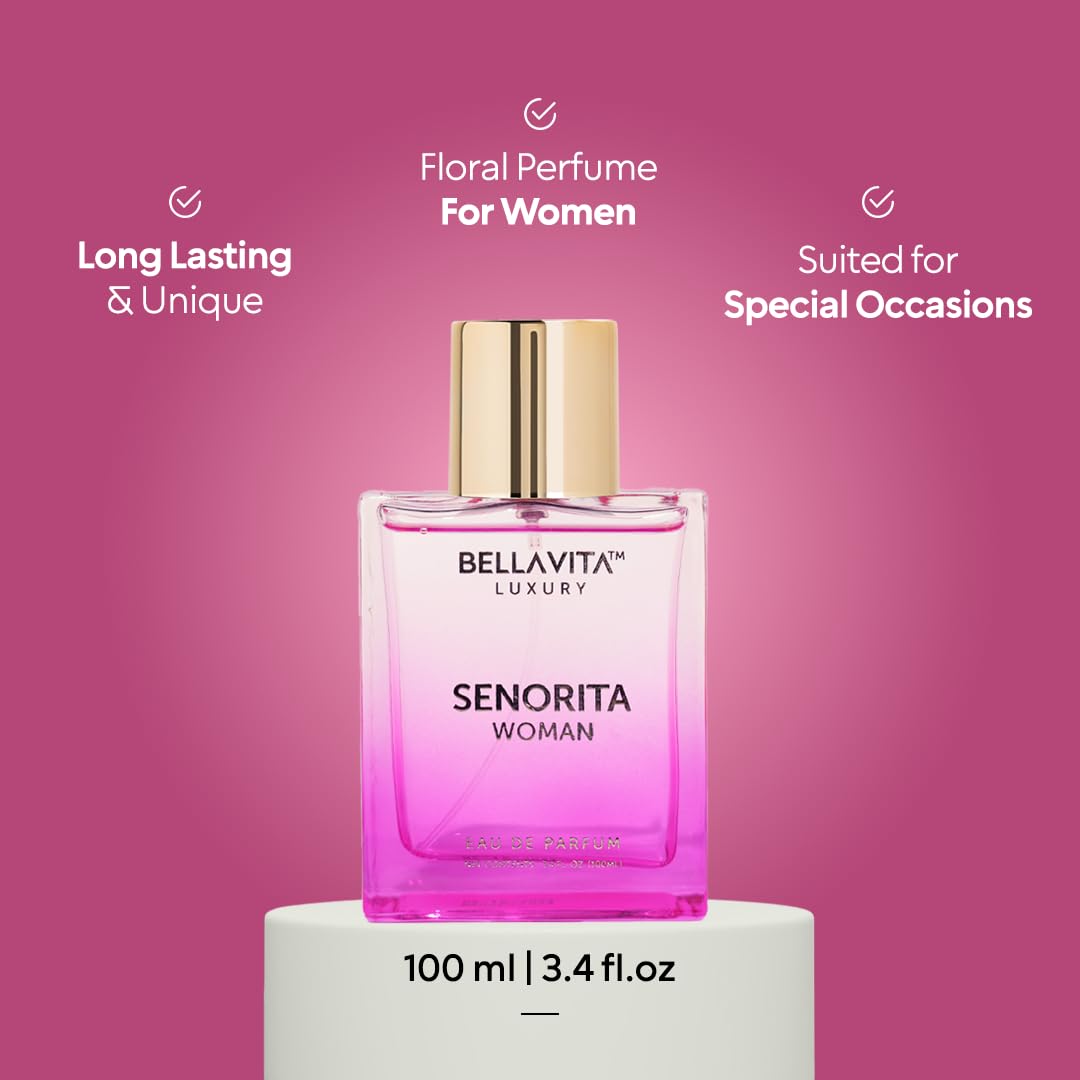 Bella Vita Luxury Senorita heart notes of lotus and magnolia.