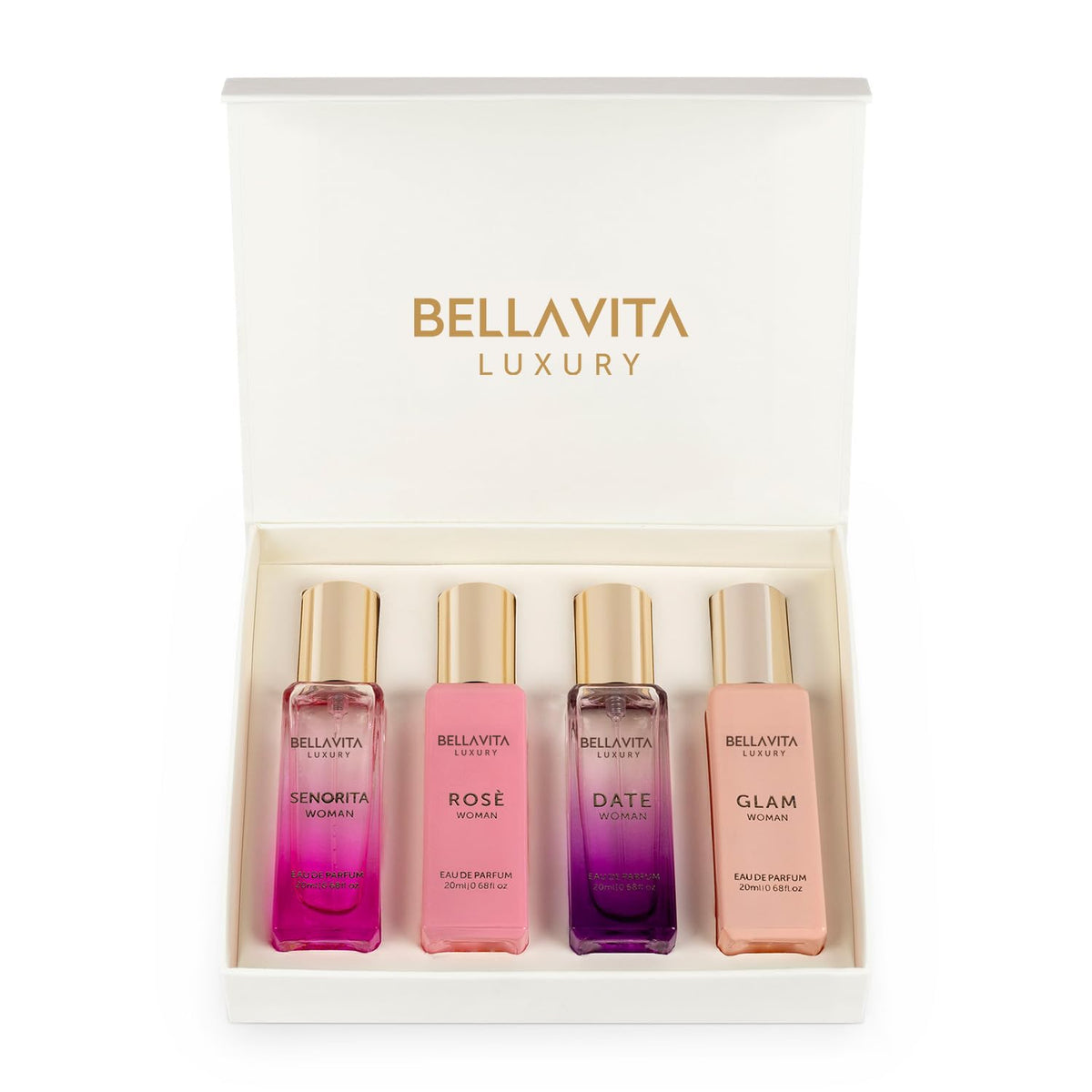 BellaVita Luxury Date bottle for everyday wear with bright floral notes