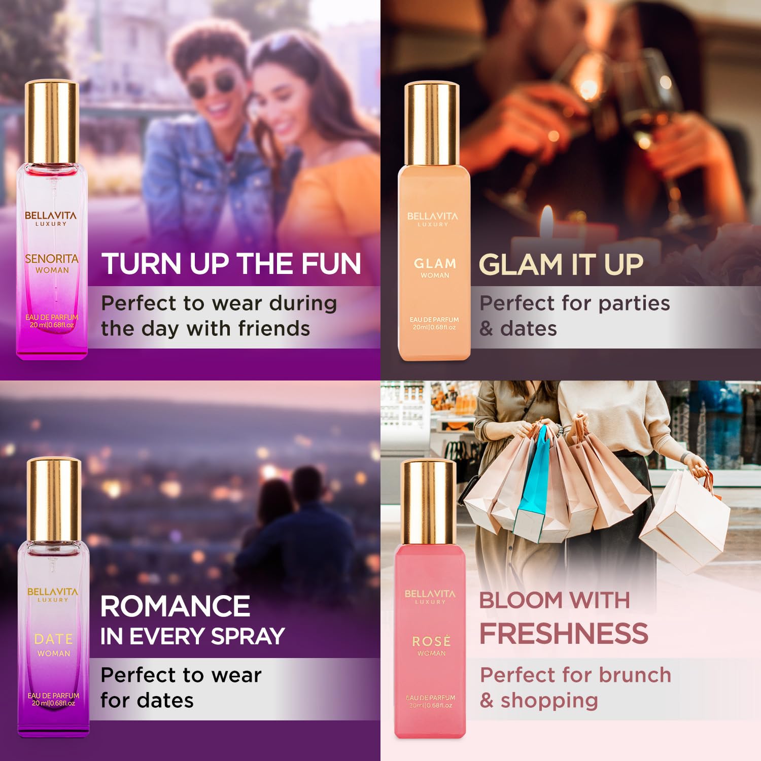 BellaVita Luxury Glam bottle presents modern elegance for professional settings
