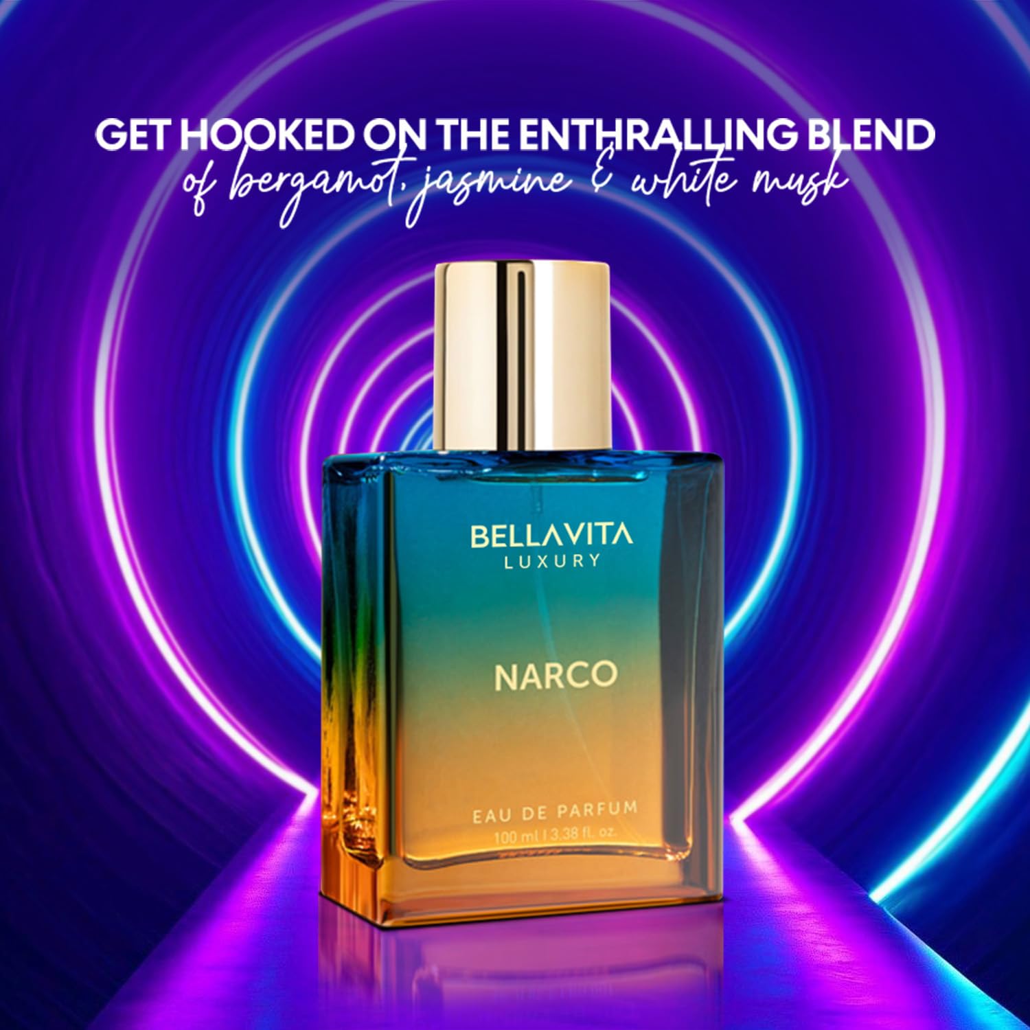 BELLAVITA Narco vanilla base detail showing warm, inviting undernotes.