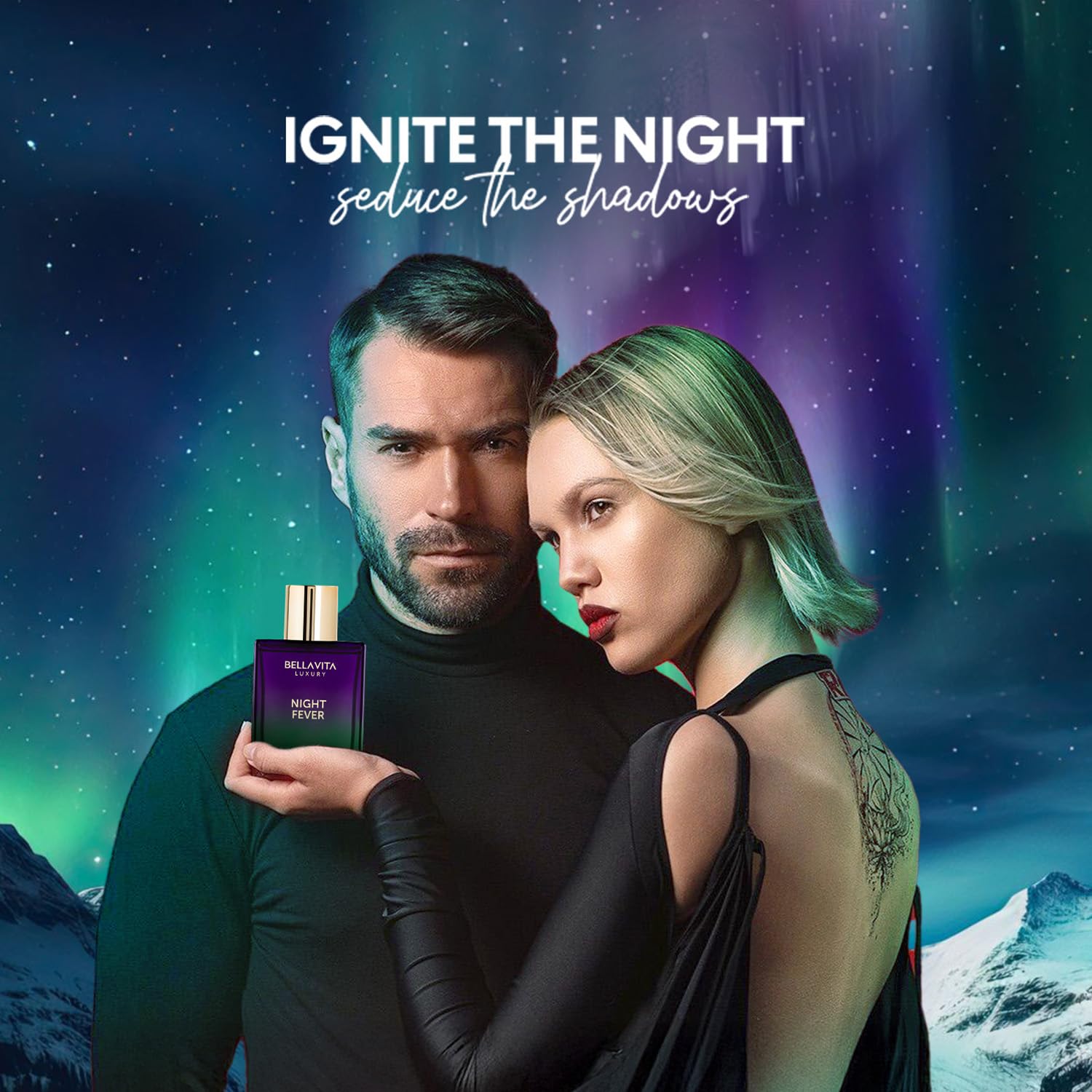 Bellavita Night Fever packaging box highlights gift-ready presentation.