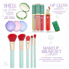 Belle Maison Ariel makeup brushes collection includes five essential tools for precise application.