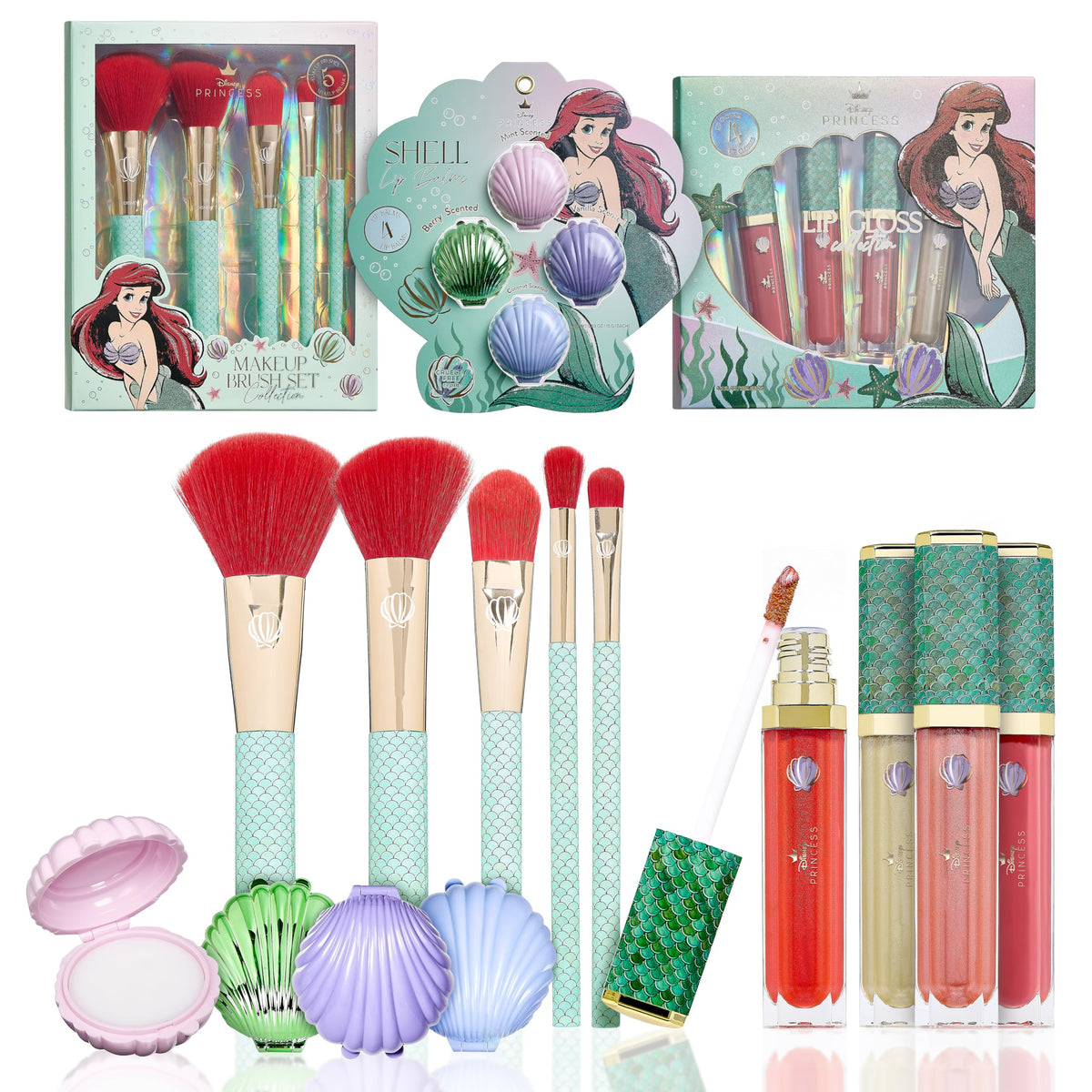 Belle Maison Disney Ariel makeup set packaging presents a gift-ready display for holiday gifting.