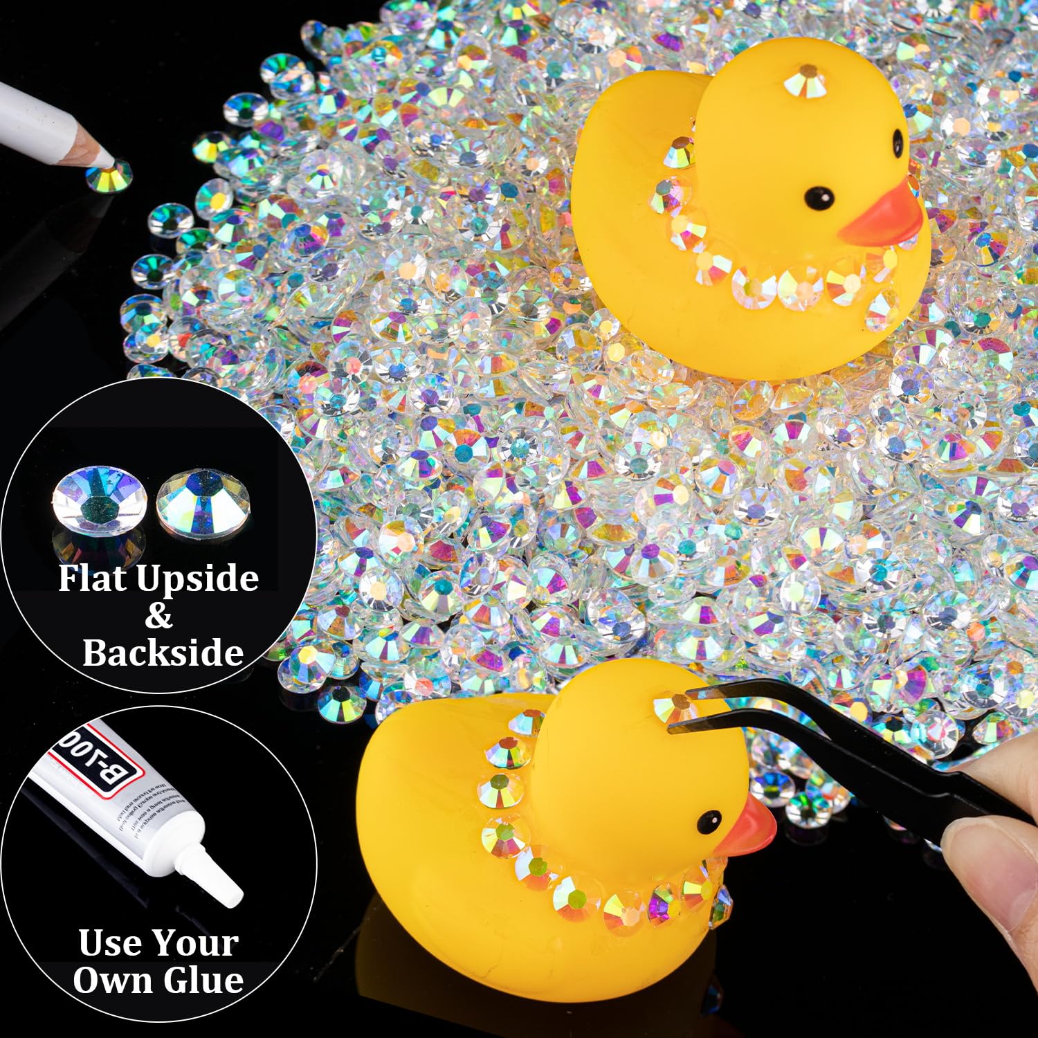 BELLEBOOST rhinestones displayed for large DIY projects like diamond paintings.