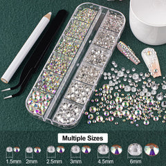 belleboost flatback half-round pearls in white-beige tones for elegant nails and decor