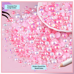 BELLEBOOST half-pearls 3-4-5-6-8-10mm with tools for precise bead placement