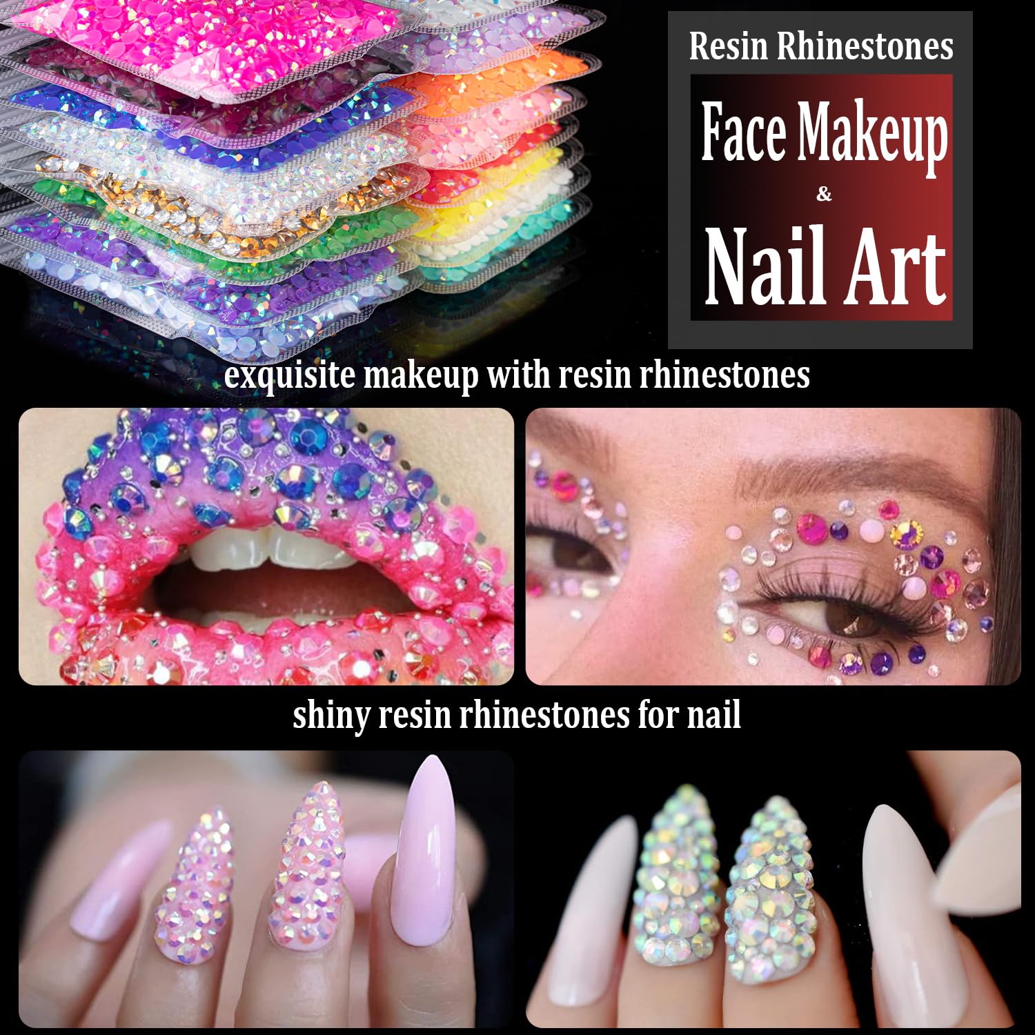 BELLEBOOST 6000-piece rhinestones pack offers ample supply for big craft projects.