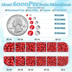 BELLEBOOST rhinestones in mixed 2-6 mm sizes for versatile embellishment