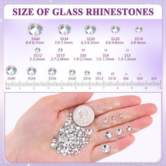 BELLEBOOST glass rhinestones 3mm facets catch light for crafts and accessories.