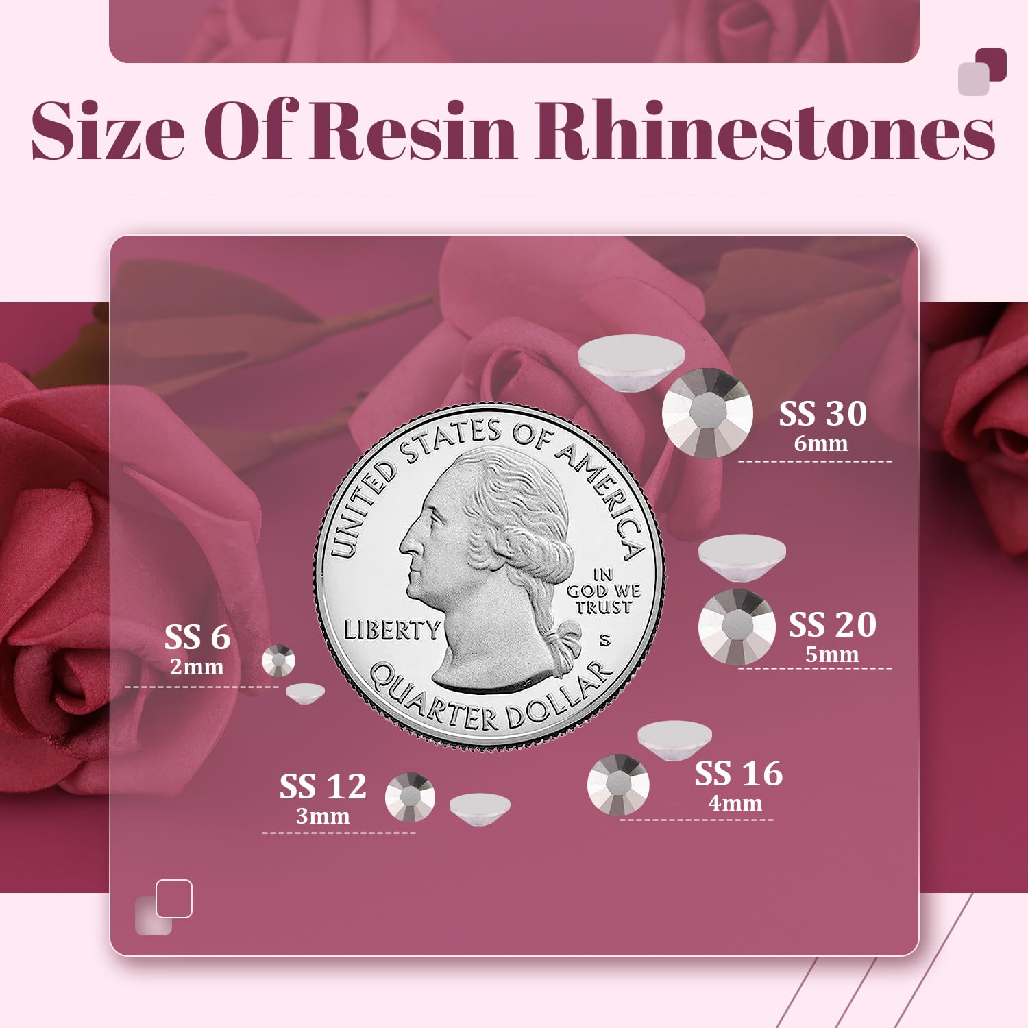 BELLEBOOST 5000pcs resin rhinestones bulk packaging for large projects.