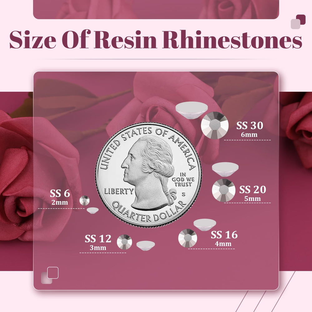 BELLEBOOST 5000pcs resin rhinestones bulk packaging for large projects.