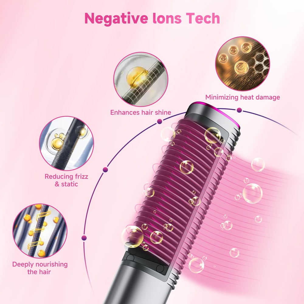 Bellelf hair straightener brush offers 9 temperatures for different hair types