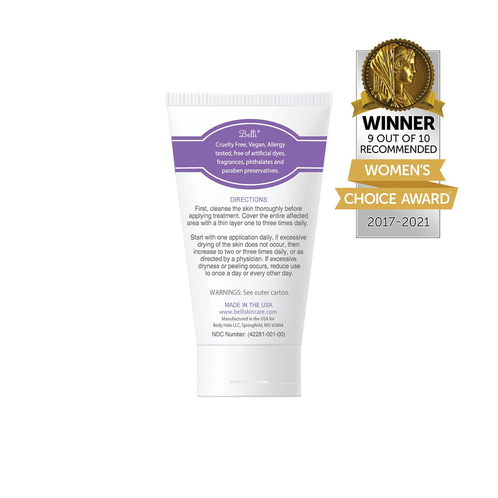 Belli Acne Control Spot Treatment applied to a patch of skin, quick-use benefit.