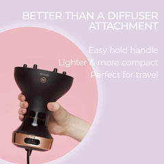 Bellissima Diffon compact design fits small spaces and travel bags.
