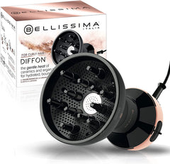 Bellissima Diffon diffuser bowl defines curls with minimized heat exposure for frizz control.