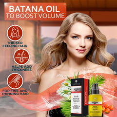 Bellisso Batana Oil Serum being applied for lightweight volume and manageability.