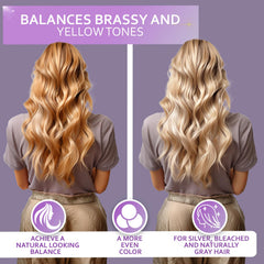 Bellisso conditioner bottle on shelf showing hair-smoothing formula for shine.