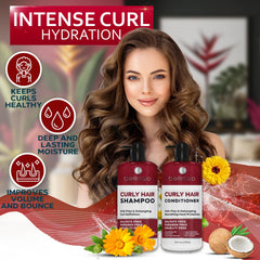 Bellisso curly shampoo lather application shows hydrating cleanse for frizz control