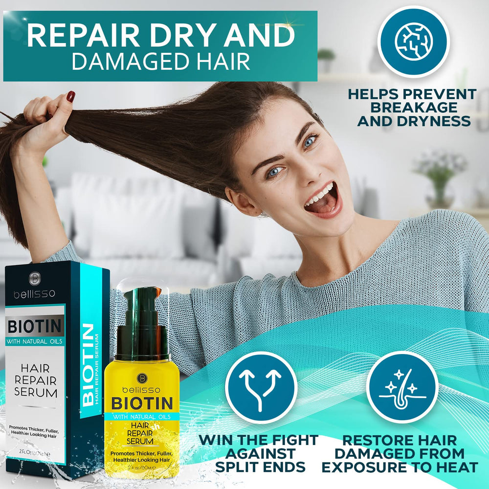 Bellisso Hair Serum application on wet hair demonstrates quick daily routine for healthier-looking strands.