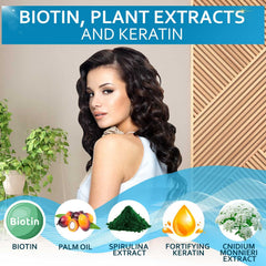 Bellisso hair volume boost closeup shows strands separated for thicker appearance.