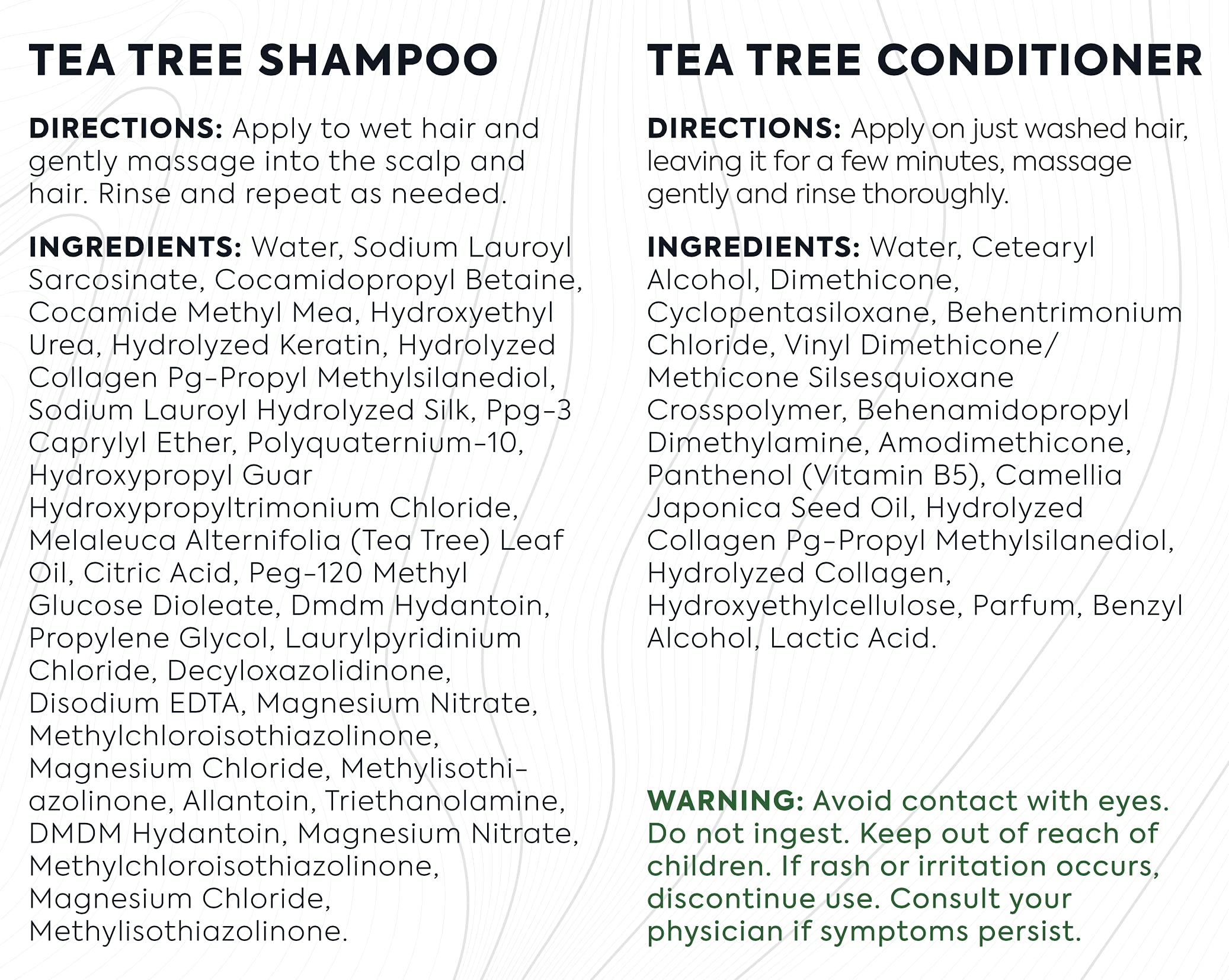 Bellisso Tea Tree hair care for scalp comfort during seasonal dryness.