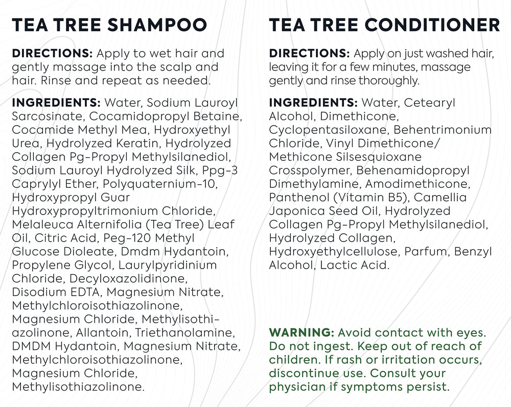 Bellisso Tea Tree hair care for scalp comfort during seasonal dryness.