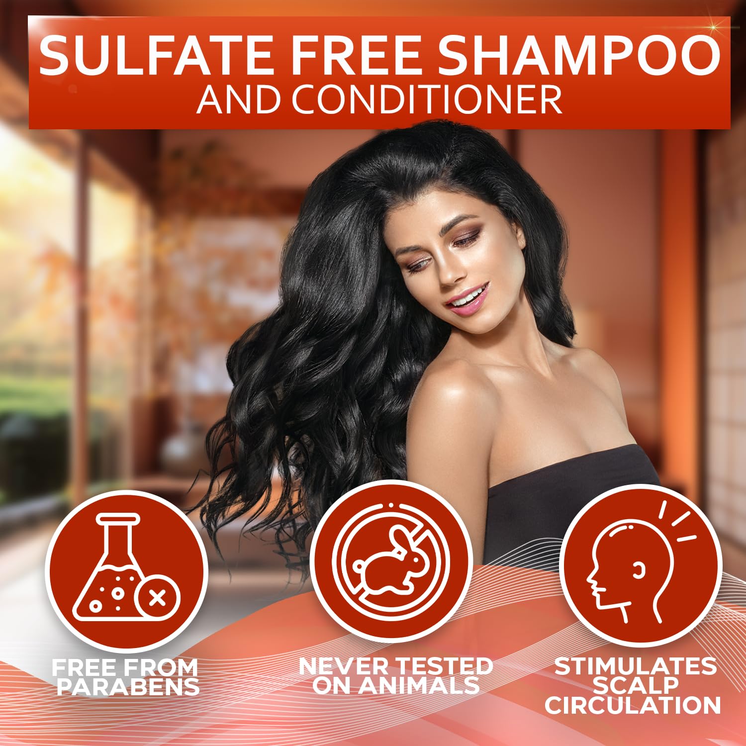 Bellisso thickening shampoo foam closeup highlights volume boost