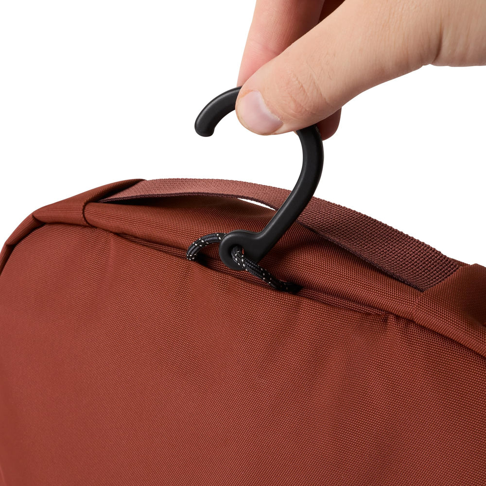 Bellroy Hanging Toiletry Kit transparent pocket for easy visibility