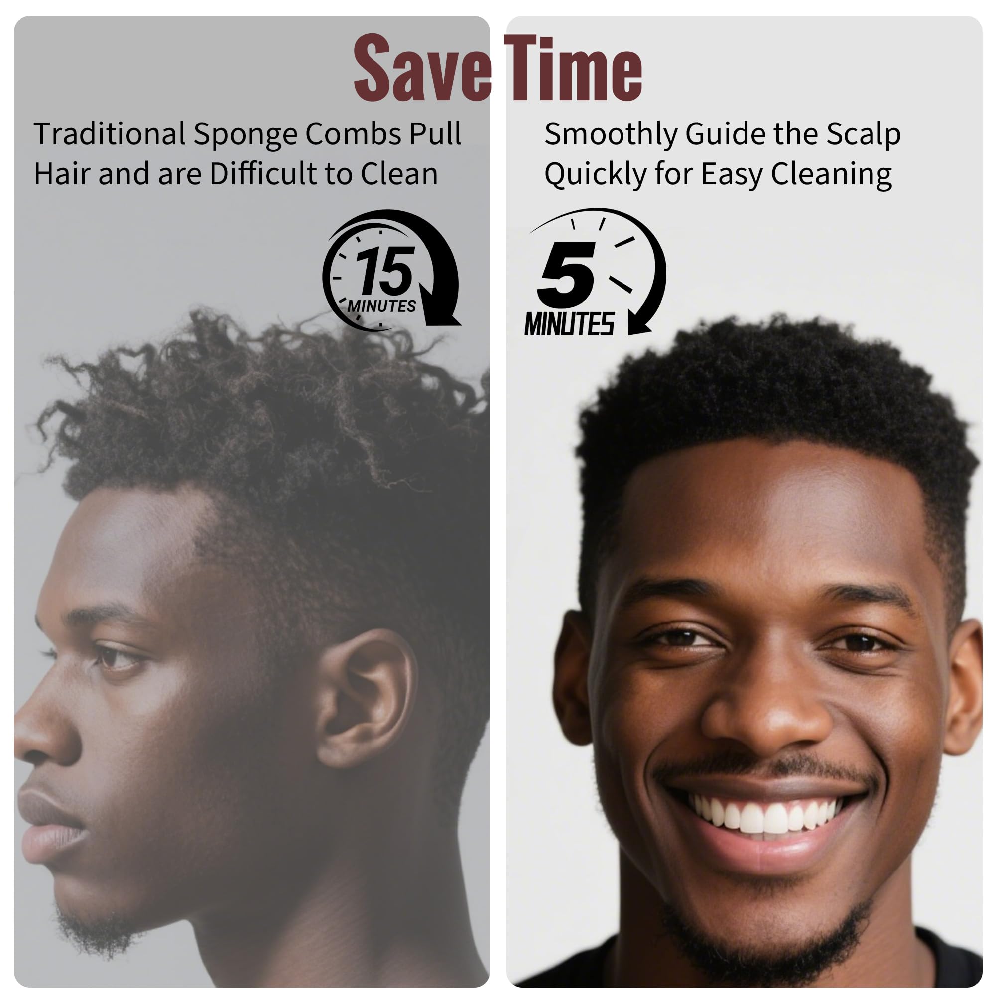 Belongtous twist comb close-up highlighting quick curl formation.