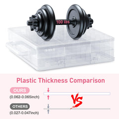 Beloving Nail Polish Organizer back view with open sides enables fast bottle retrieval
