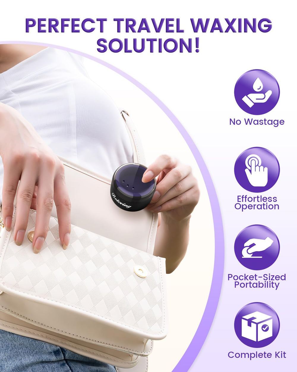 Beloving post-wax wipes soothe skin after waxing and clean residual wax.