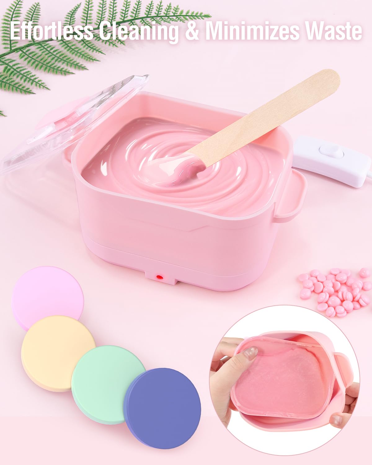 Beloving travel-friendly wax warmer pictured in a bag for on-the-go sessions.