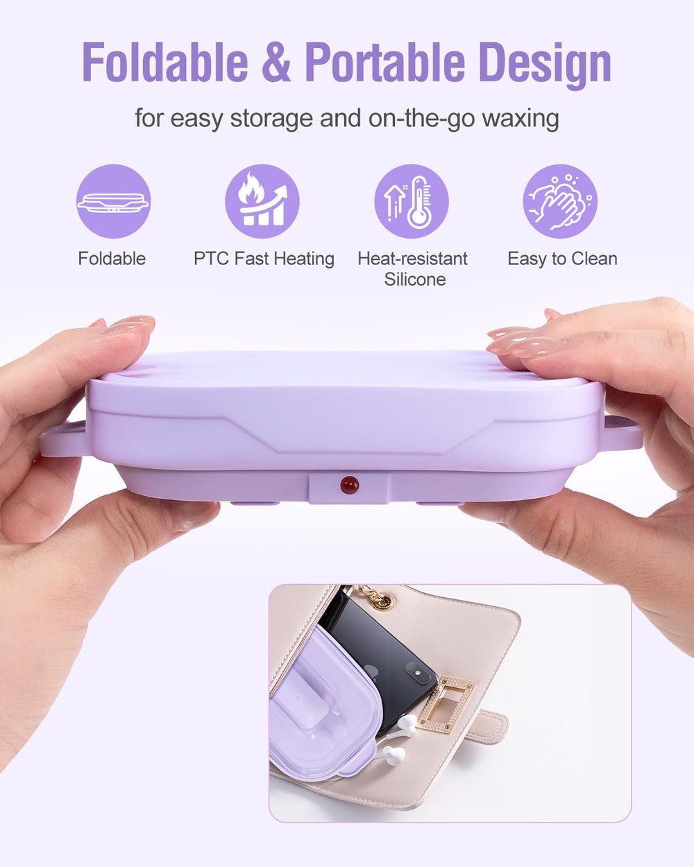 Beloving wax warmer compatible with hard and soft wax varieties