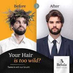 Belula nylon pin brush detail for detangling thick or wet hair