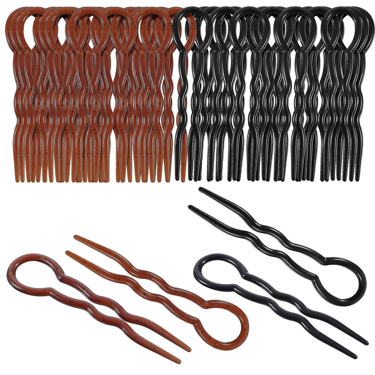 Bememo 20-pcs grip hair pins pack for versatile updos