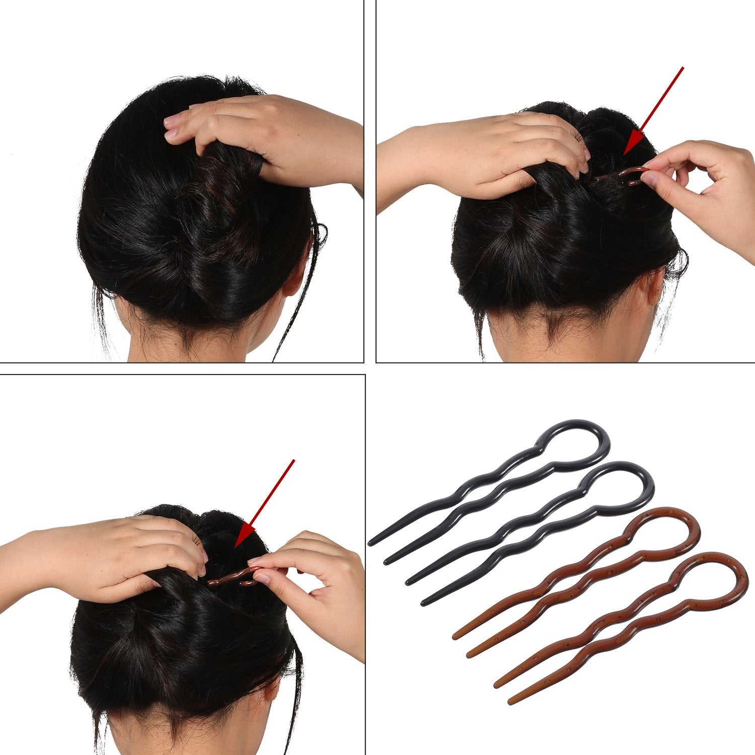 Bememo black and brown options match outfits and hair