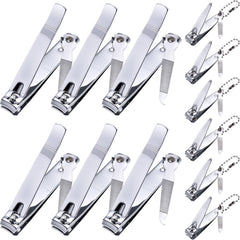 Bememo 12-piece nail clippers set with stainless blades for precise trims