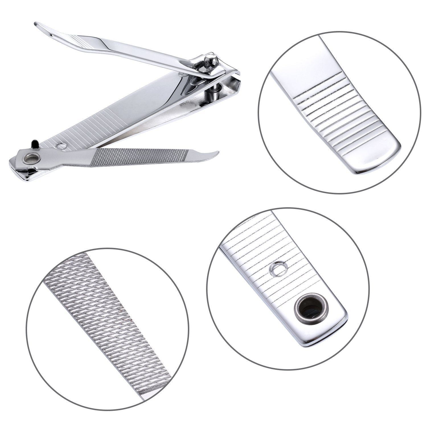 Bememo toenail clippers with pointed edge handle thick nails confidently