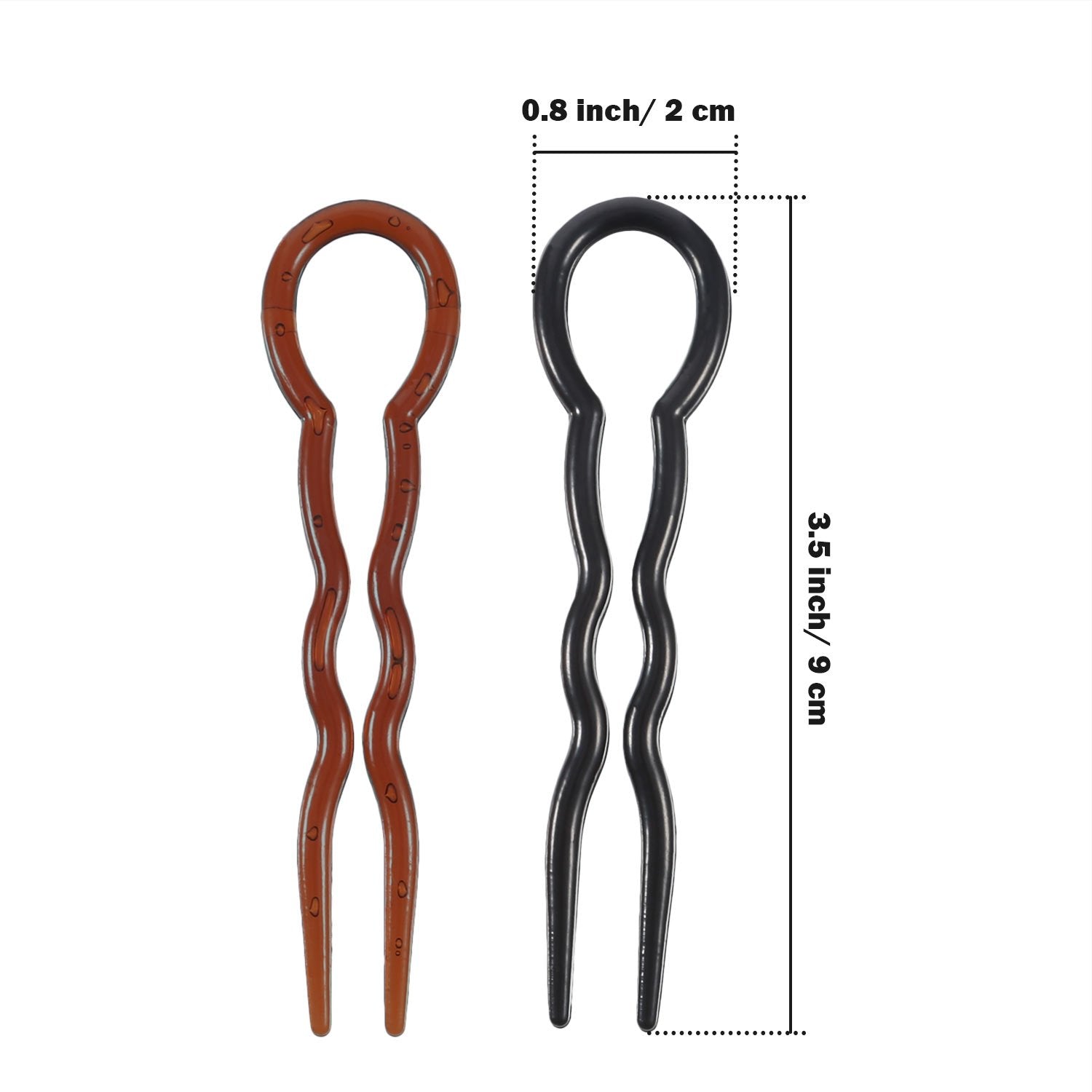 Bememo U-shaped hair pin for thick hair with secure hold