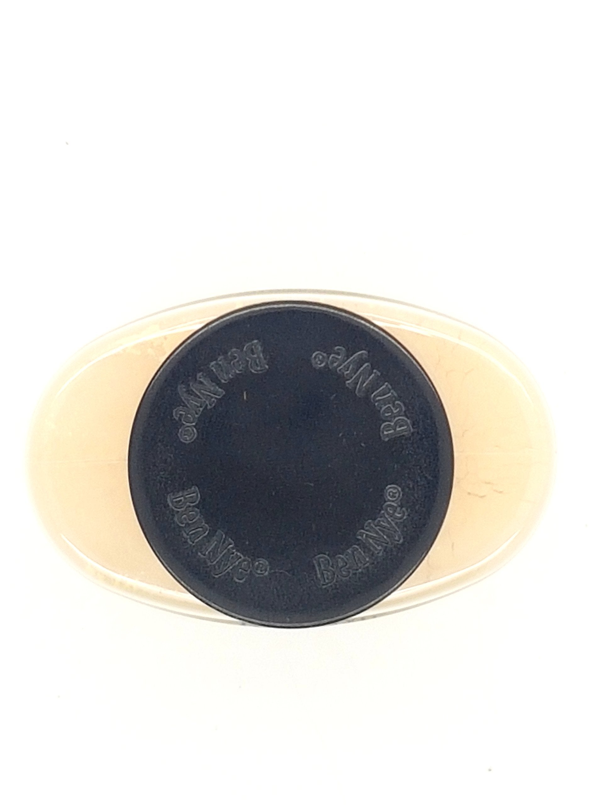 Ben Nye Luxury Powders Banana swatch application for soft-matte finish