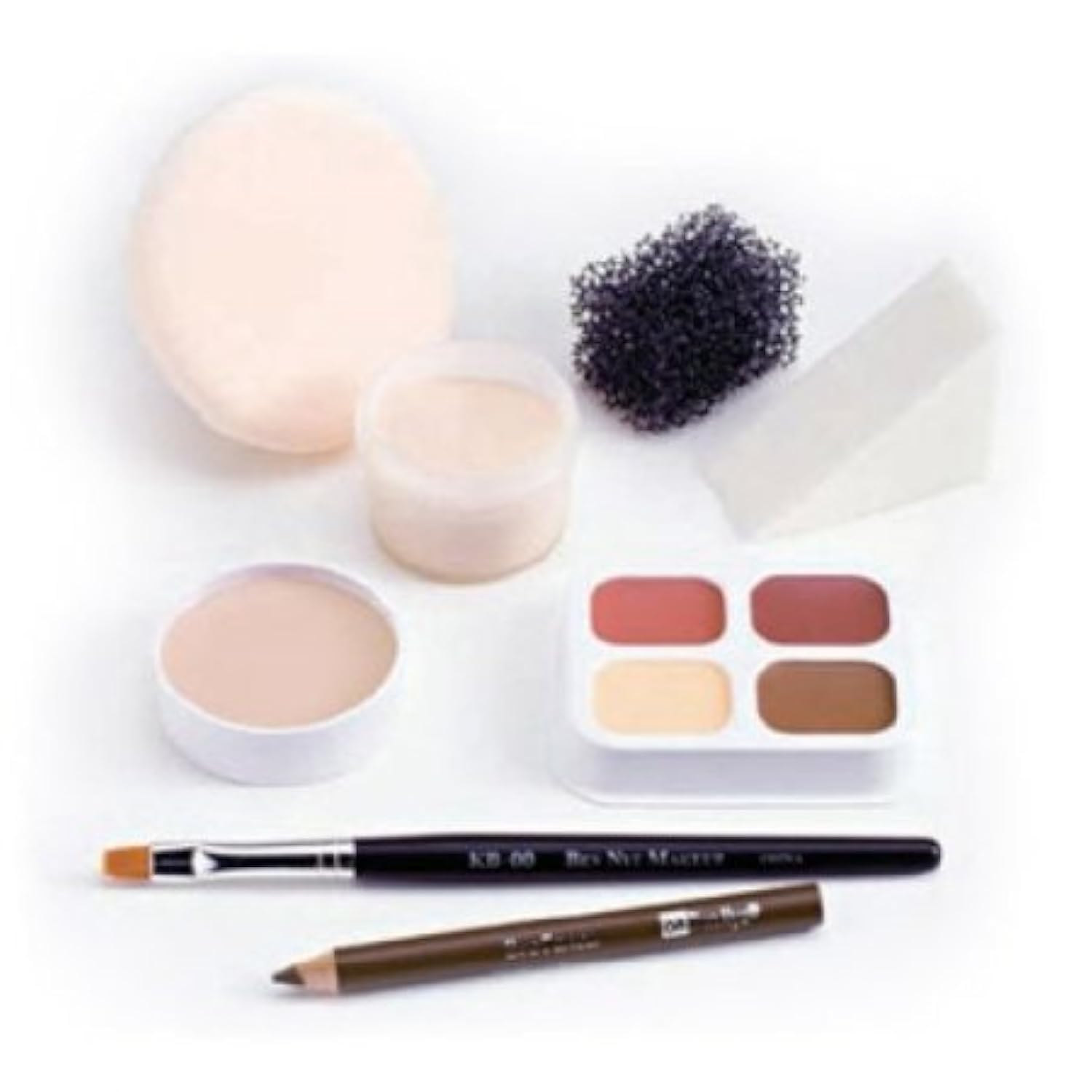 Ben Nye Theatrical Creme Personal Kit PK-0 compact for on-the-go stage makeup touch-ups.