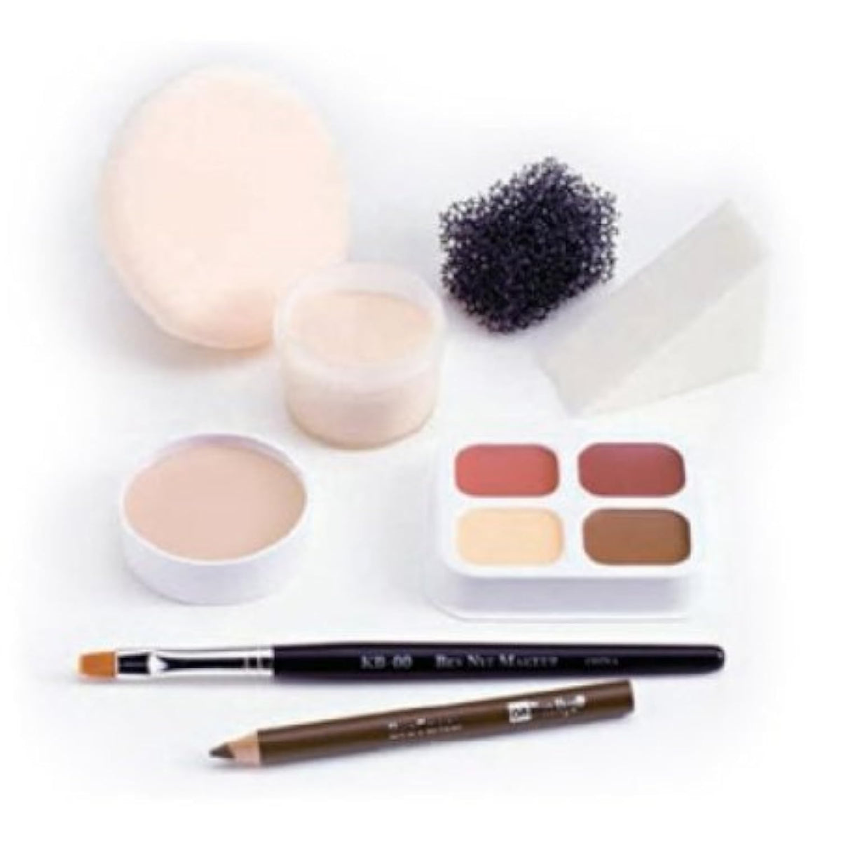 Ben Nye Theatrical Creme Personal Kit PK-0 compact for on-the-go stage makeup touch-ups.