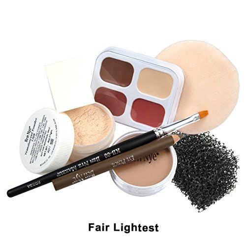 Ben Nye Theatrical Creme Personal Kit PK-0 shade swatch for fair complexions.
