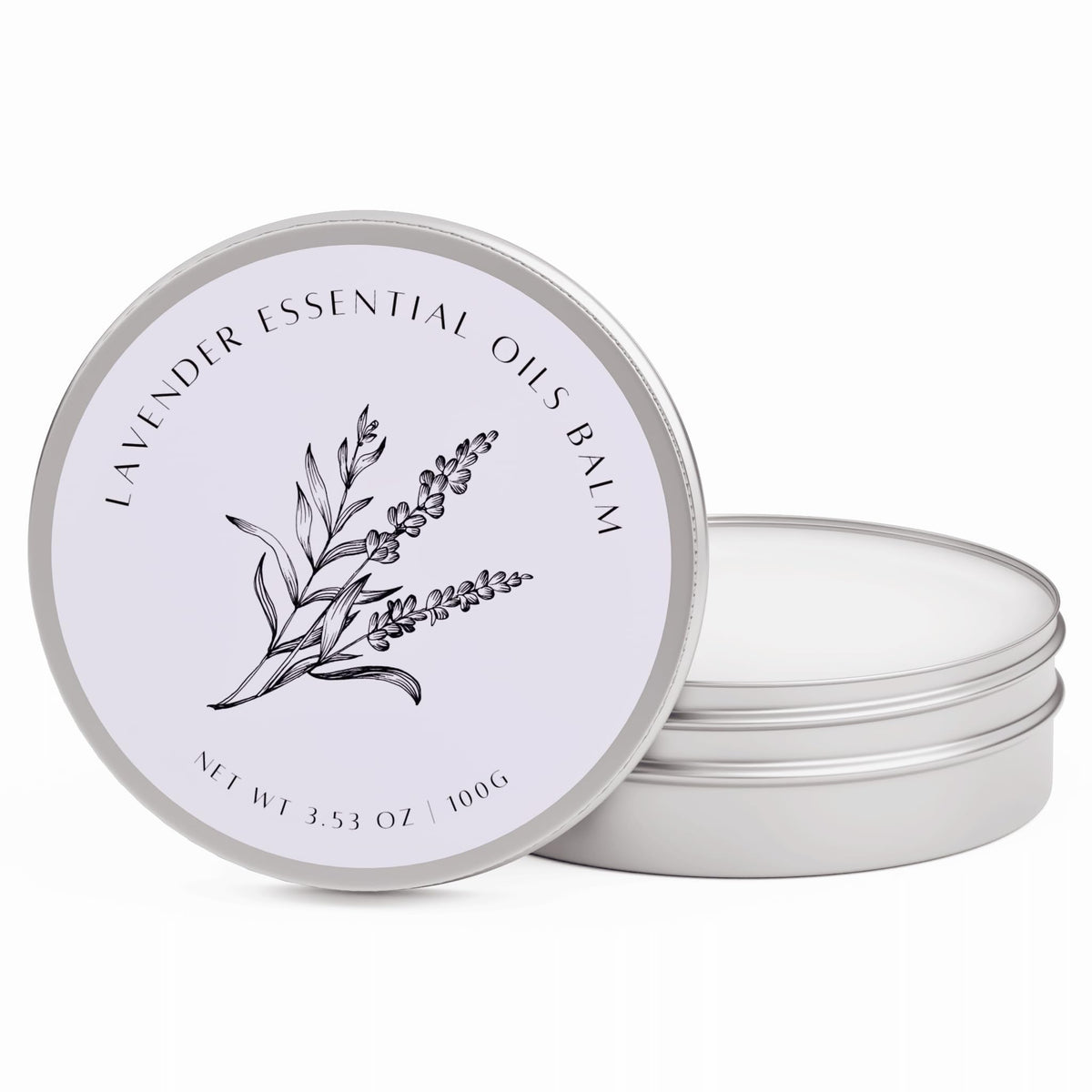 benatu Lavender Essential Oil Balm jar shows velvety texture for deep moisturization.
