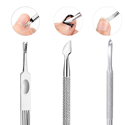 Benbeno stainless steel cuticle set offers high hardness and rust resistance.